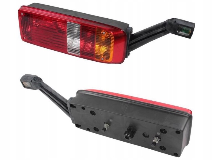 PHARE ARRIÈRE COMBINÉ PROSTOKATNA DROITE 24V POMARANCZOWA/PRZEZROCZYSTA/CZE