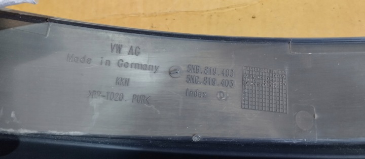 DOUBLURE DE PASSAGE DE ROUE SUPÉRIEUR ENSEMBLE DROIT GAUCHE VW TIGUAN 5NB819404 5NB819403