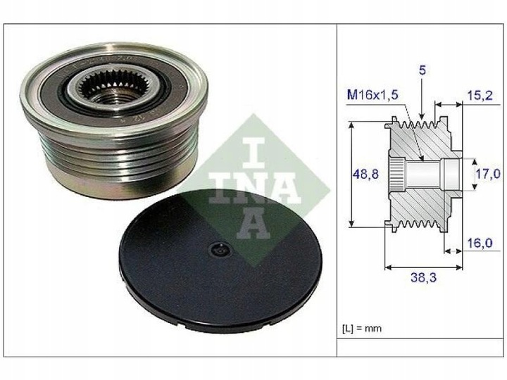 EMBRAGUE ALTERNADOR RENAULT LAGUNA II 1.9 TRAFIC II 1.9 MASTER II 1.9 