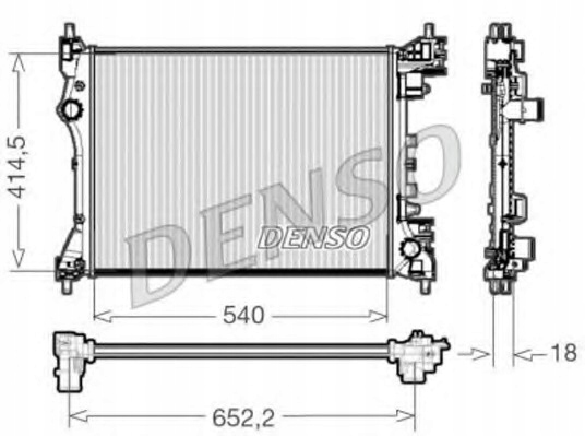 RADIATEUR MOTEUR ALFA ROMEO MITO; FIAT DOBLO 1.4 08.08-