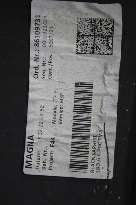 PARE-CHOCS ARRIÈRE MODULE BMW F44 2GC GRANCOUPE 475 BLACKSAPPHIRE