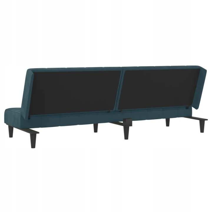 2-OSOBOWA BANQUETTE ARRIÈRE BLEUE TAPICEROWANA AKSAMITEM