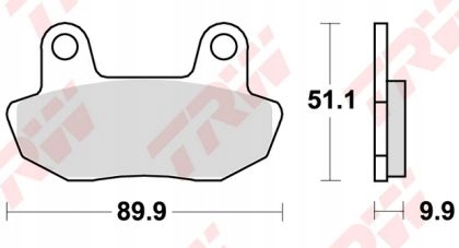 TRW LUCAS PLAQUETTES FREIN KH90 ORGANIC HONDA RADIO 450 84-85, VT 750 83-86, DROIT
