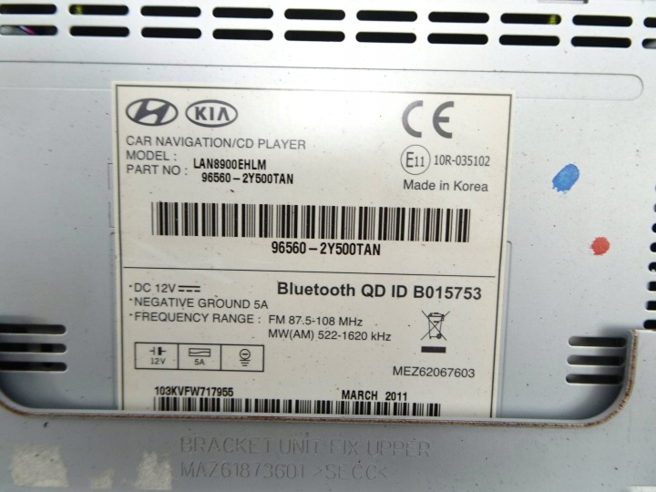 RADIO CD HYUNDAI IX35 09-15 R.