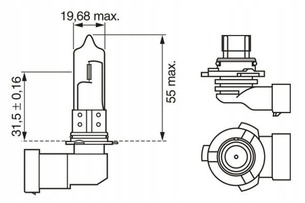 LUZ HB3 1 987 302 152 BOSCH ALFA ROMEO BMW 166 