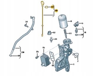 ORIGINAL SONDA MEDICIONES ACEITES AUDI 1,8 ASO 