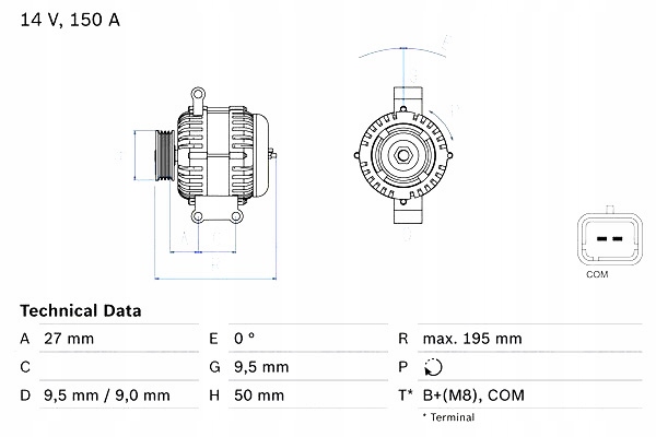 ALTERNATEUR MINI R56 R57 R58 R59 CLUBMAN R55 CLUBVAN R55 COUNTRYMAN