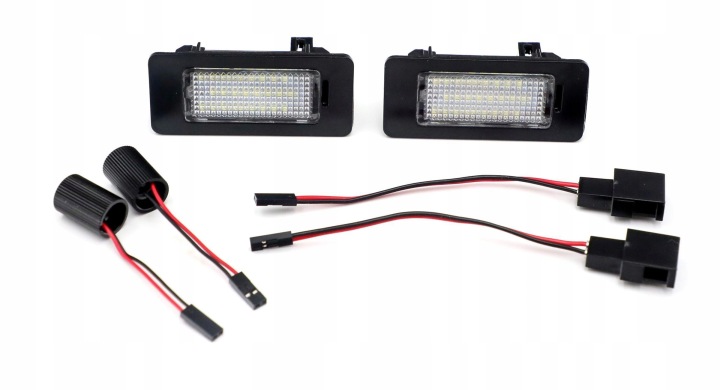 AMPOULES LED CADRE DE PLAQUE D'IMMATRICULATION SKODA FABIA III,OCTAVIA III ,RAPID 2012-