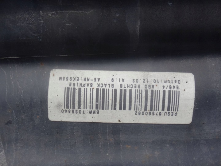 BMW 3 E46 BERLINE MOULURE PROTECTION SEUIL DROITE 14397