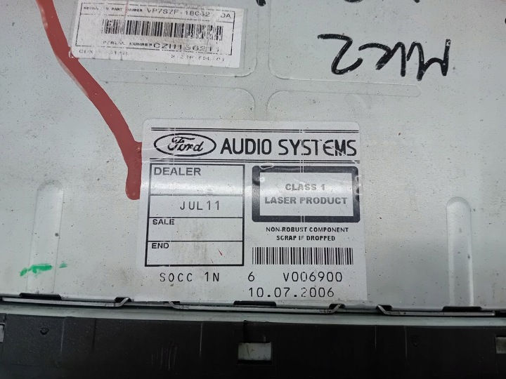 RADIO CD FORD FOCUS II 4M5T-18C815-BK CDX-FS214
