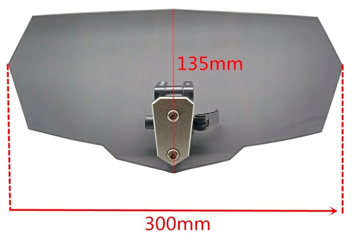 DEFLECTOR PARA MOTOCICLETA UNIVERSAL PRZYCIEMNIANY 