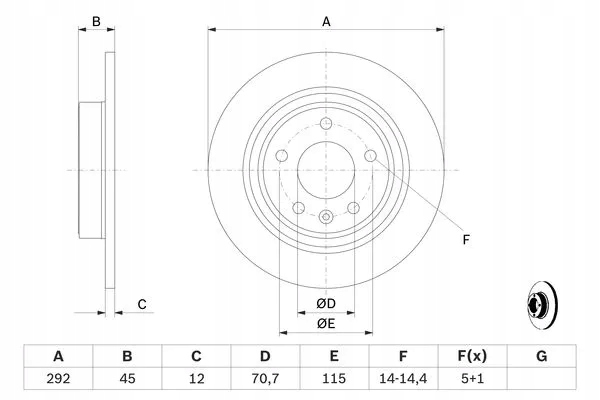 DISCO DE FRENADO OPEL T. ASTRA/CASCADA/ZAFIRA 09- POWLE 