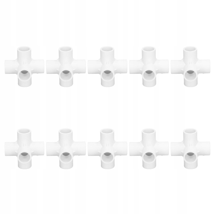 10 PCS 6-KIERUNKOWE CONNECTEURS RUROWE TUYAU AVEC TWORZYWA SZTUCZNEGO PCV 4R