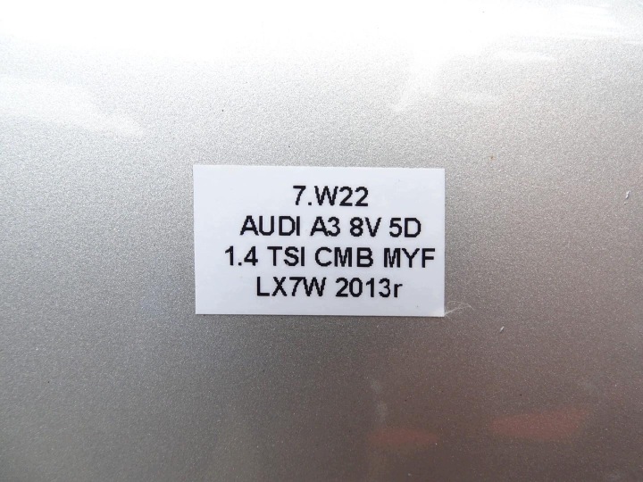 PORTES GAUCHE ARRIÈRE GAUCHE ARRIÈRE LX7W AUDI A3 8V LIFT 5D SPORTBACK 12-19R
