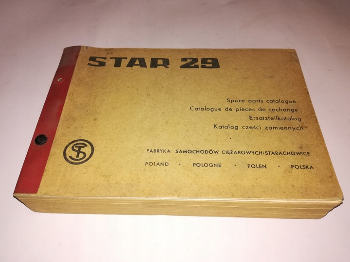 STAR 29 - KATALOG PIEZAS DE REPUESTO ZAMIENNYCH (1981 FSC STARACHOWICE) 