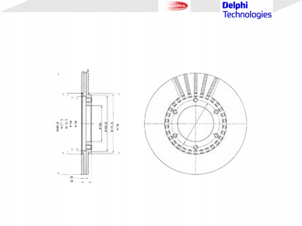 BG2365 DISCOS DE FRENADO 2 PIEZAS NISSAN PATROL III/2 HARDTOP 