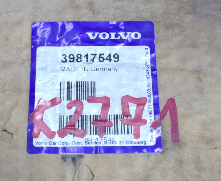 VOLVO S60 II V60 COLLECTEUR GARNITURE PORTES GAUCHES AVANT ORIGINE NEUF 39817549