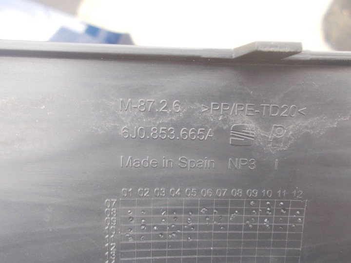 FEUX DE BROUILLARD GRILLE PARE-CHOCS AVANT SEAT IBIZA IV 6J 6J0853665A