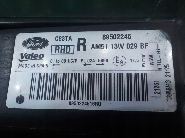 FORD C-MAX II MK2 1.0 B 13R 5D PHARE DROITE AVANT AM51-13W029-BF