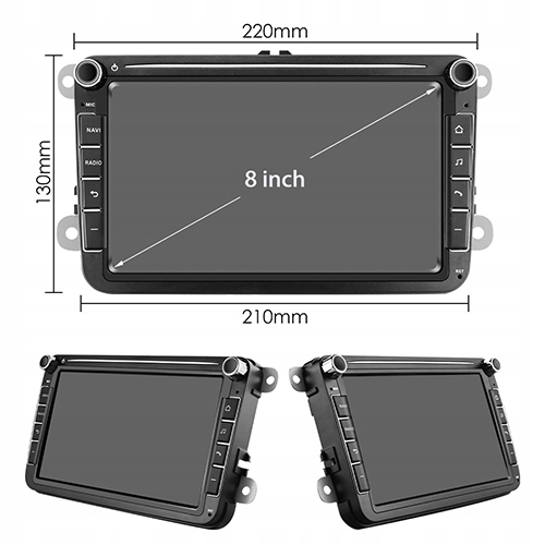 RADIO ANDROID BT VW SCIROCCO 3 2008-2017 6/128GB 