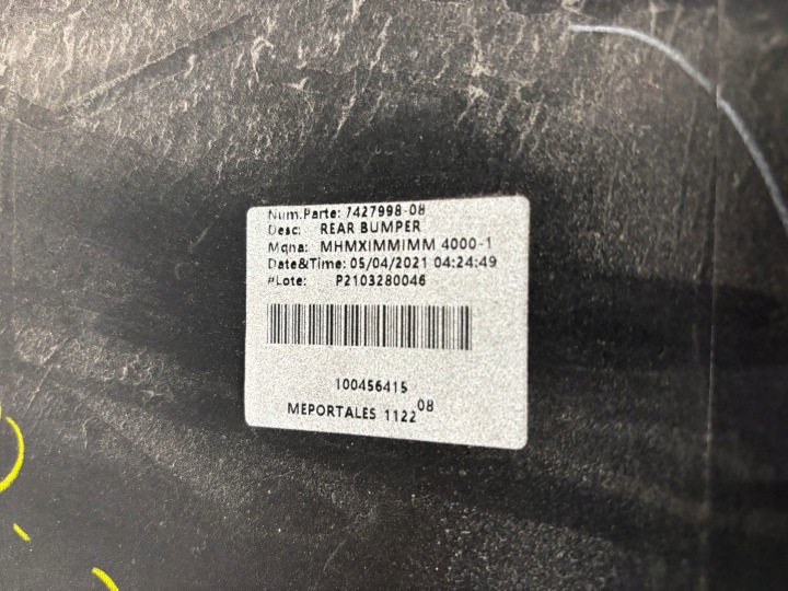 BMW 3 G20 7427998 PARE-CHOCS ARRIÈRE ARRIÈRE
