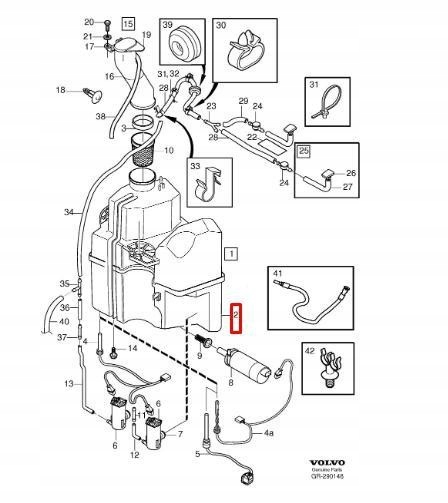 RÉSERVOIR SUR FLUIDE VERS LAVE-GLACES VOLVO V70 MK2 8693773