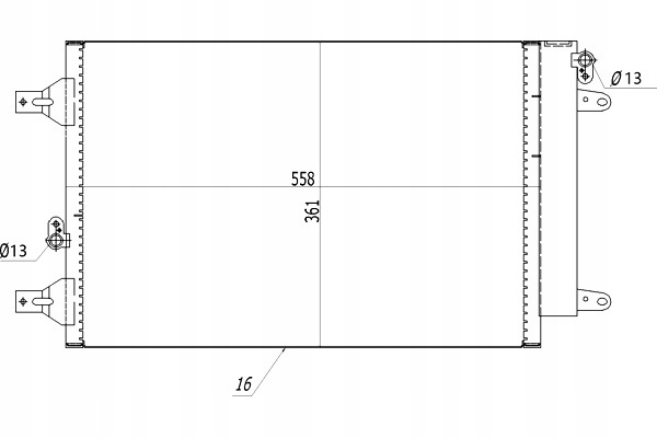 CONDENSADOR CONDENSADOR DE ACONDICIONADOR SHARAN 00- HART 