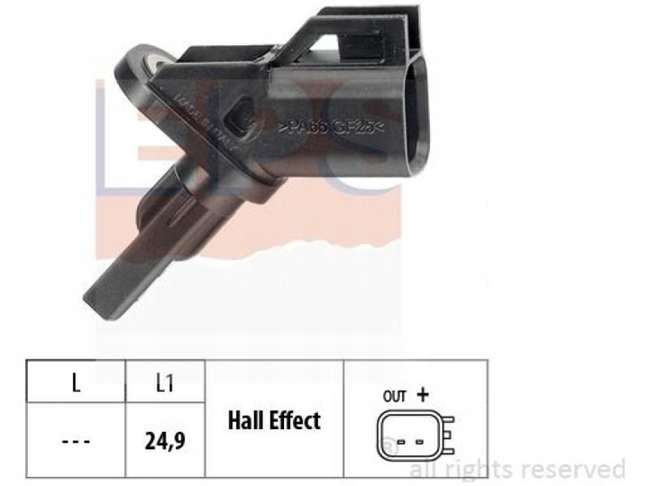 SENSOR ABS FORD C-MAX II MK2 1.0-2.0 10-19 I MK1 1.6-2.0 07-10 