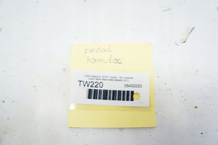 TW220 OPEL INSIGNIA B PÉDALE FREINS