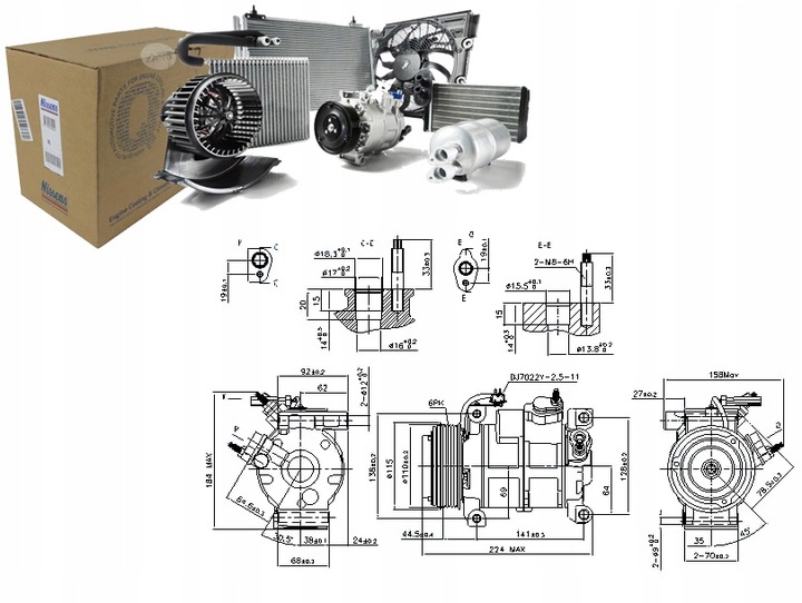 COMPRESOR DE ACONDICIONADOR CHRYSLER VOYAGER V DODGE GR 