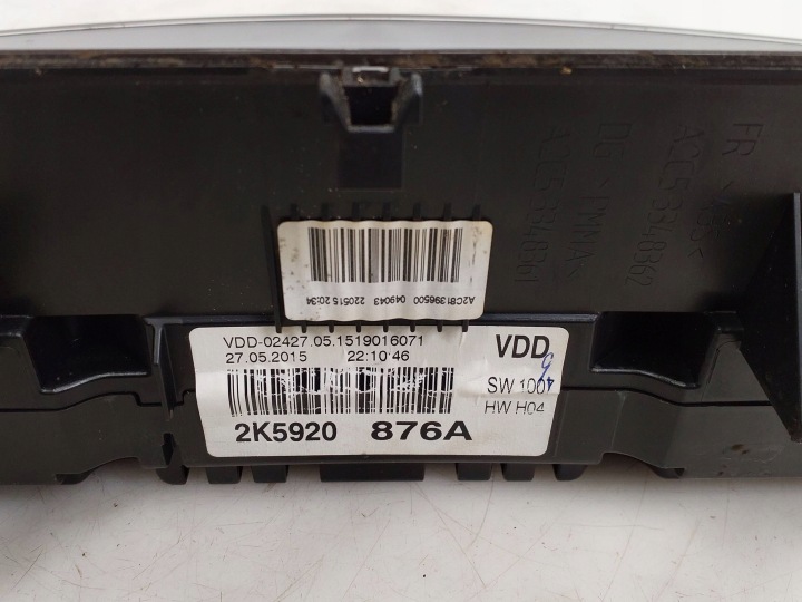 COMPTEUR VOLKSWAGEN CADDY 2K5920876A