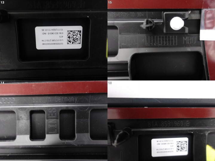 AUDI Q2 81A LIFT 16- INFÉRIEURE MOULURE REVÊTEMENT PROTECTION SUR PORTES ARRIÈRE GAUCHE ORIGINE