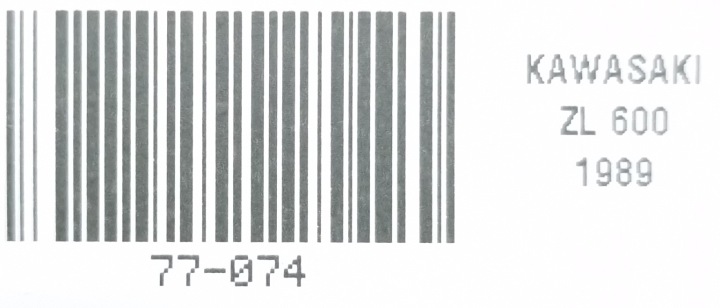 KAWASAKI EUR 600 ÉLIMINATEUR 86-97 SET PASSAGER GAUCHE PODNOZEK