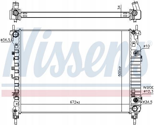 RADUADOR CHEVROLET CAPTIVA 06- . OPEL ANTARA 06- 