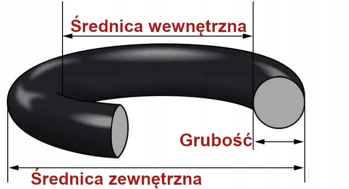 JOINT TORIQUE 12X4 NBR70 CAOUTCHOUC OLEJOODPORNY 100 PCS