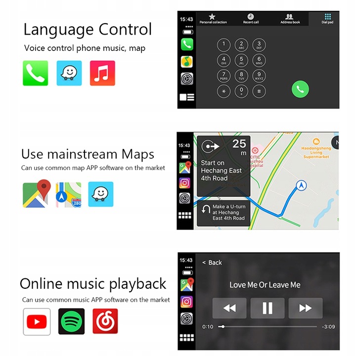 CARPLAY ANDROID AUTO USB DONGLE ADAPTADOR PRZEWODOWY 