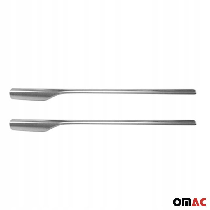 BAGUETTES CAPUCHONS RADIATEUR VERS DACIA LOGAN MCV 2013-2017 CHROME ARGENTÉ 4X