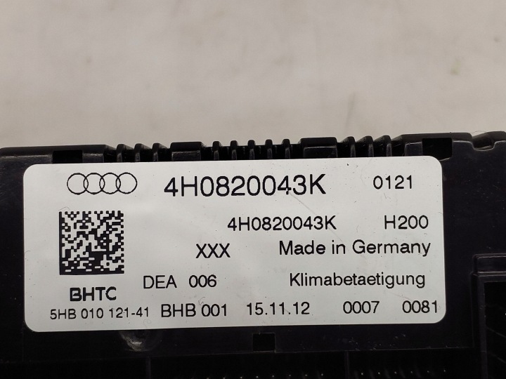 PANNEAU CONDUIT D'AIR CLIMATISATION CONTRÔLEUR AUDI A8 D4 4H