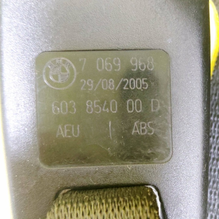 AGRAFE COURROIE SÉCURITÉ DROIT ARRIÈRE BMW 1 E81 E87 603854000D NR855