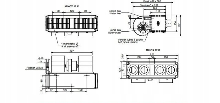 WEBASTO AUTOBÚS CALENTADOR DE REFRIGERACIÓN 24V/12KW 700MH/D60 