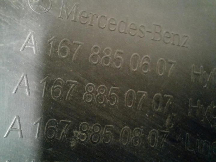 MERCEDES W167 GLE II 19- DIFFUSEUR DOUBLURE PARE-CHOCS ARRIÈRE ARRIÈRE A1678850607