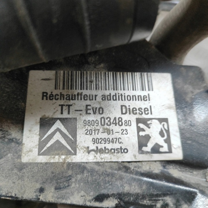 WEBASTO TOYOTA PROACE FURGON (MDZ_) 9809034880 30667160 1.6L 85KW 2017