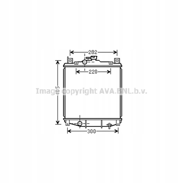 CHLODNICA, SISTEMA DE REFRIGERACIÓN DEL MOTOR AVA QUALITY COOLING SZ2059 