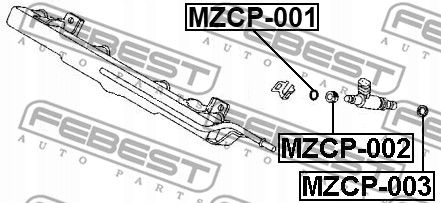 ALMOHADA BOQUILLA MZCP-001 FEBEST LEXUS CT ES 