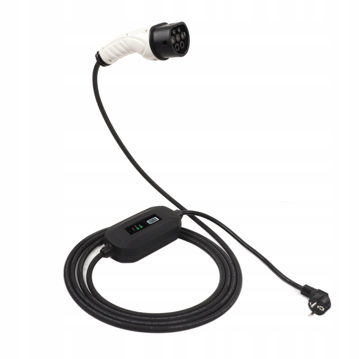 IEC 62196 TYPE 2 CÂBLE LADUJACY EV MONITEUR LCD 16A 3,6KW JK