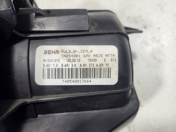 VENTILATEUR VENTILATEUR RÉCHAUFFEURS CITROEN C4 CACTUS T4054001