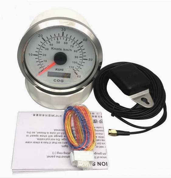 COMPTEUR DE VITESSE GPS 85MM 0-110KM/H KUS SÉRIE SEA V