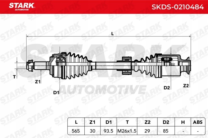 ARBRE DE TRANSMISSION STARK SKDS-0210484 DROIT VERS HONDA CR-V III (RE)