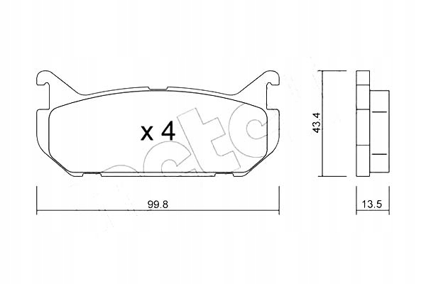 PLAQUETTES FREIN ARRIÈRE MAZDA 626 91-97
