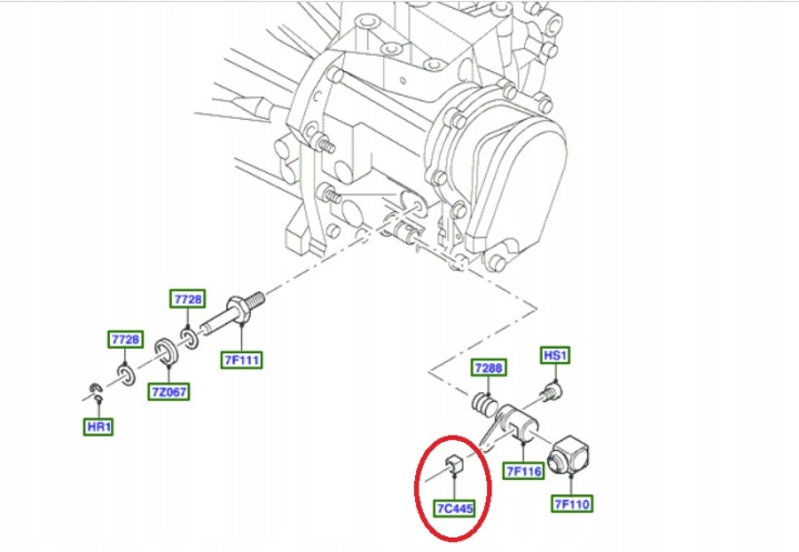 PUCE POMMEAU DE LEVIER DE VITESSES CHANGEMENTS VITESSE FORD NOMBREUX MODÈLES 1225337 97ZT-7C445-